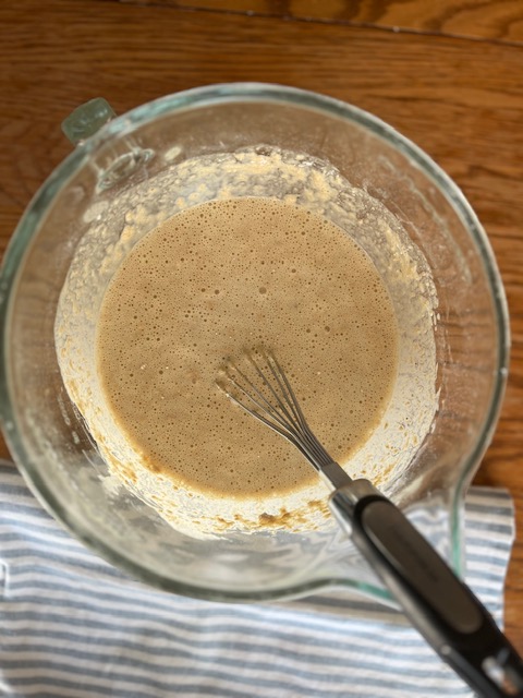 pancake batter after sitting for 20 minutes